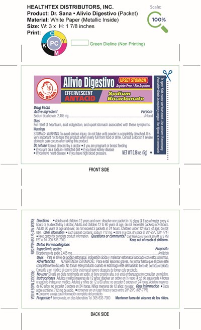 Display Panel (Dr Sana  Antacid @ Alivio Digestivo Packet.)